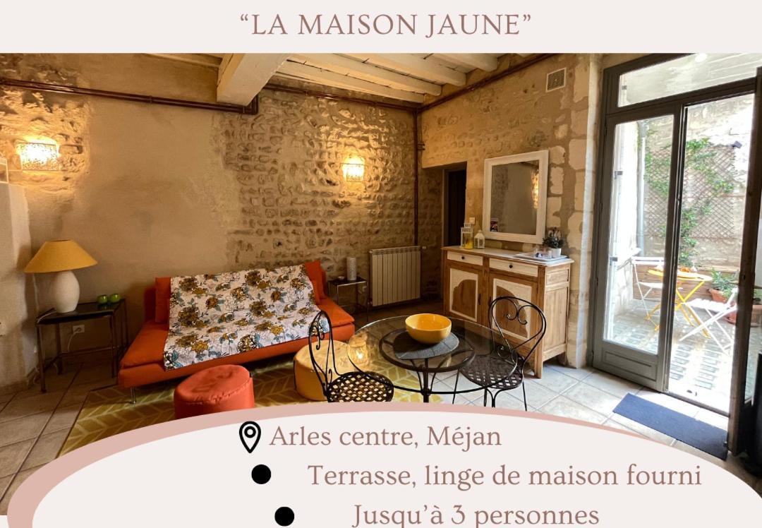 "La Maison Jaune" Arles Centre Terrasse Exterior photo